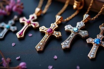découvrez les dernières tendances en matière de pendentifs en croix pour femme. un mélange parfait d'élégance et de modernité, ces bijoux incontournables ajoutent une touche unique à votre style. ne manquez pas les designs et matériaux à la mode qui sublimeront vos tenues !