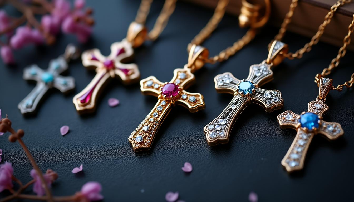 découvrez les dernières tendances en matière de pendentifs en croix pour femme. un mélange parfait d'élégance et de modernité, ces bijoux incontournables ajoutent une touche unique à votre style. ne manquez pas les designs et matériaux à la mode qui sublimeront vos tenues !