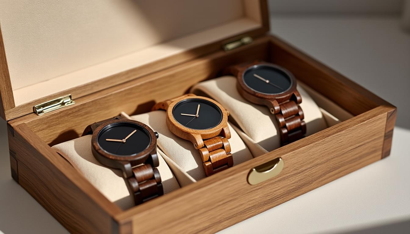 découvrez comment personnaliser votre coffret cadeau montre en bois konifer pour offrir une surprise inoubliable. ajoutez une touche unique à ce cadeau élégant et assurez-vous qu'il laissera un souvenir mémorable à celui qui le reçoit.