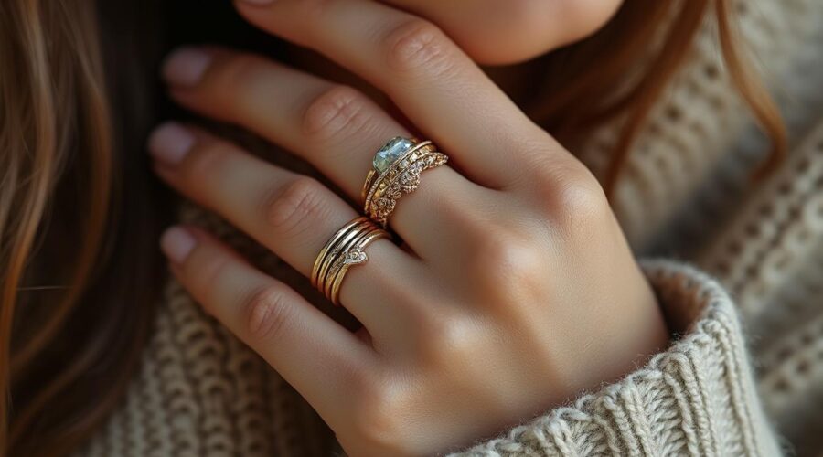 découvrez comment créer une combinaison harmonieuse et tendance avec des anneaux empilables. apprenez à associer styles, couleurs et matériaux pour un look unique et chic.