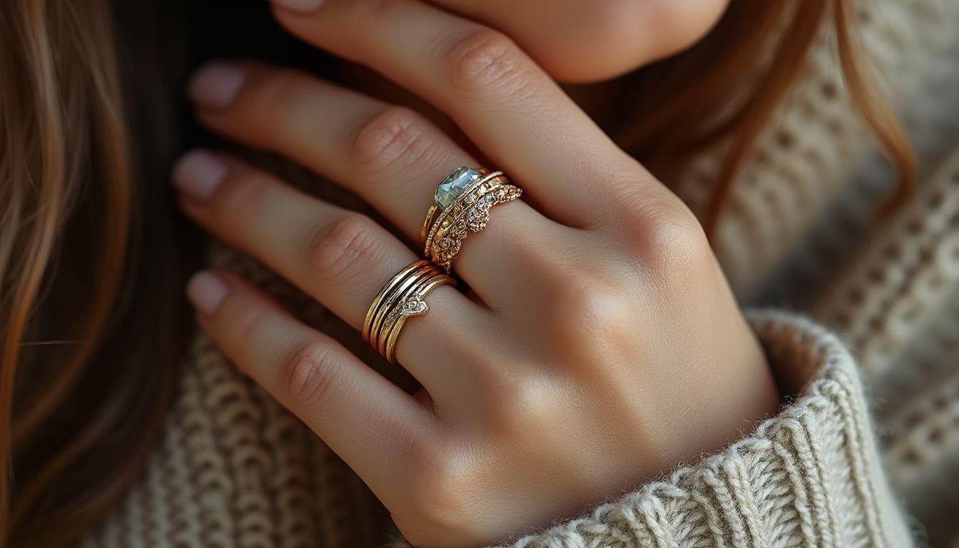 découvrez comment créer une combinaison harmonieuse et tendance avec des anneaux empilables. apprenez à associer styles, couleurs et matériaux pour un look unique et chic.