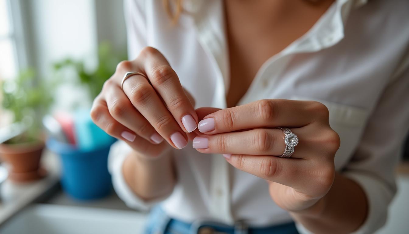 découvrez des conseils pratiques pour entretenir votre bague solitaire au quotidien tout en préservant la beauté et l'éclat de sa pierre précieuse sans risque de dommages.