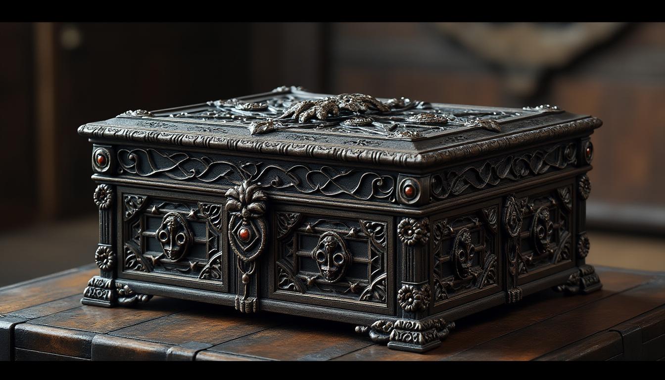 découvrez nos boîtes à bijoux gothiques alliant fonctionnalité et esthétique sombre pour ranger vos trésors avec style et mystère.