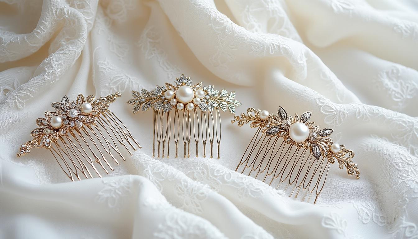 découvrez comment choisir le peigne de mariage idéal en fonction de votre coiffure et de votre robe pour un look harmonieux et élégant le jour j.