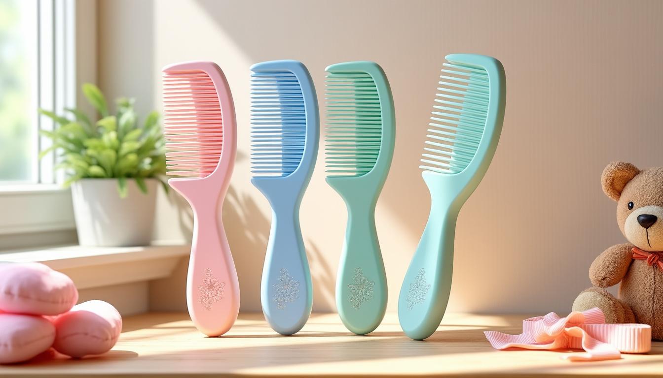découvrez notre sélection de peignes décoratifs pour enfants alliant douceur et sécurité, idéals pour coiffer en toute sérénité.