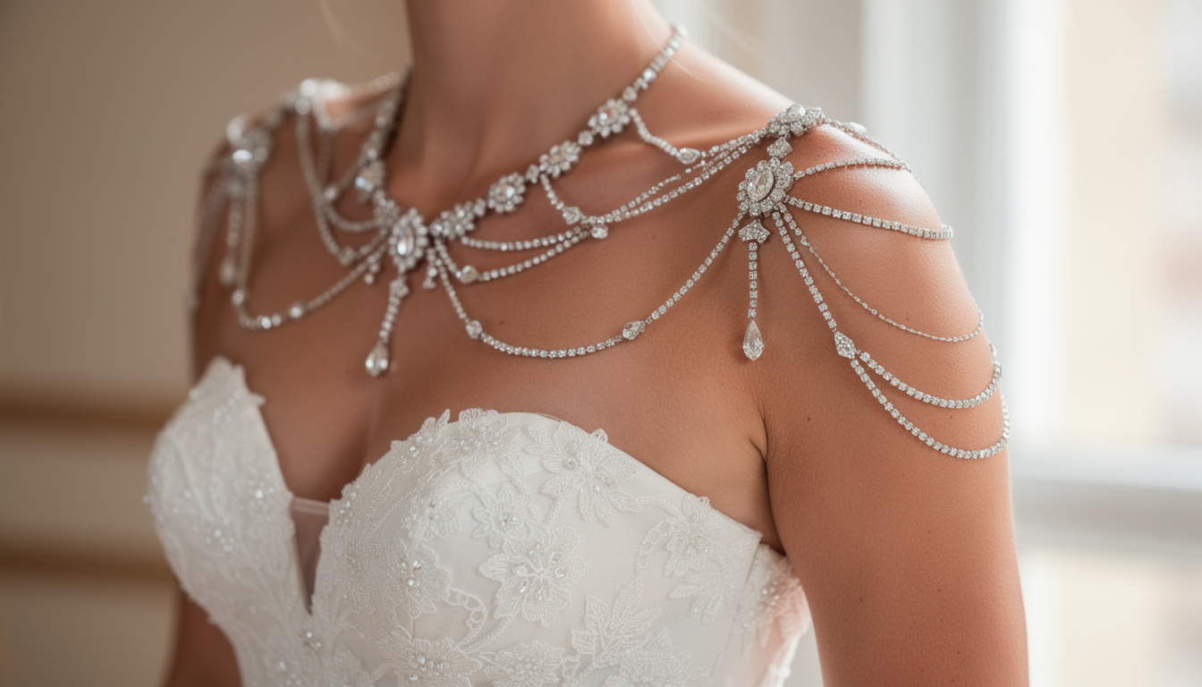 découvrez les bijoux d’épaule pour mariage qui font sensation cette année avec des styles originaux et élégants pour sublimer votre tenue nuptiale.