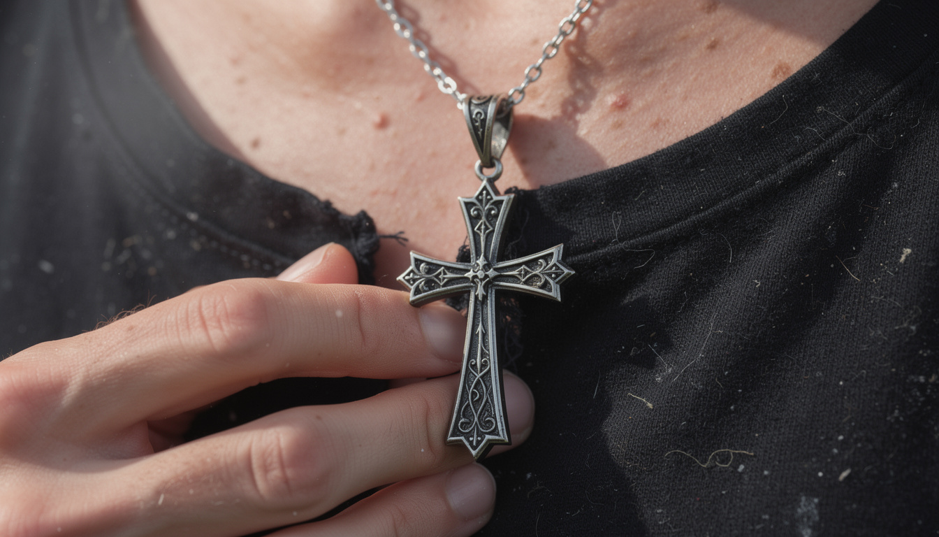 découvrez les bijoux croix gothique, alliant révolte et élégance, pour affirmer votre style unique et audacieux avec un symbole chargé de contraste et de beauté.