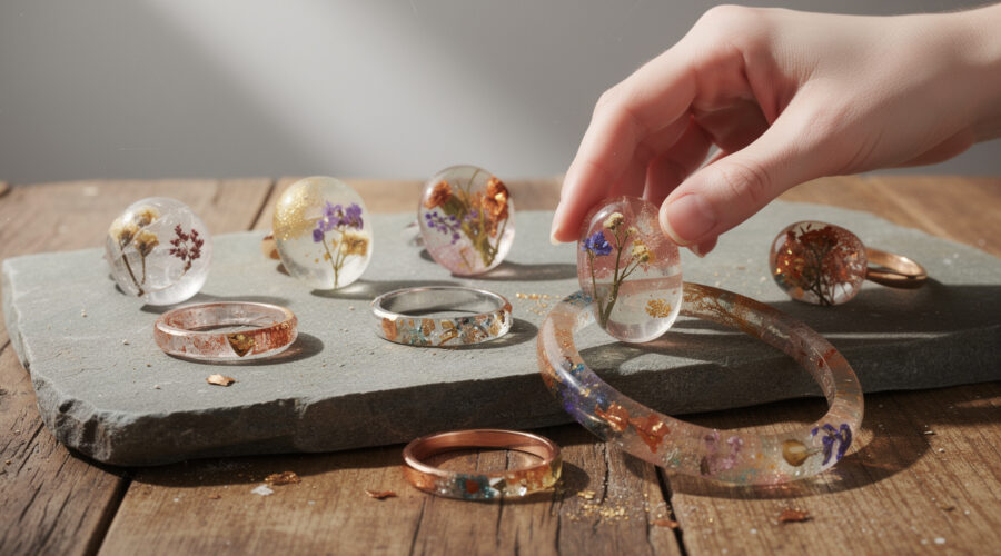 découvrez les tendances actuelles incontournables de la résine à bijoux pour créer des pièces uniques et stylées. inspirez-vous des nouveautés à ne pas manquer !