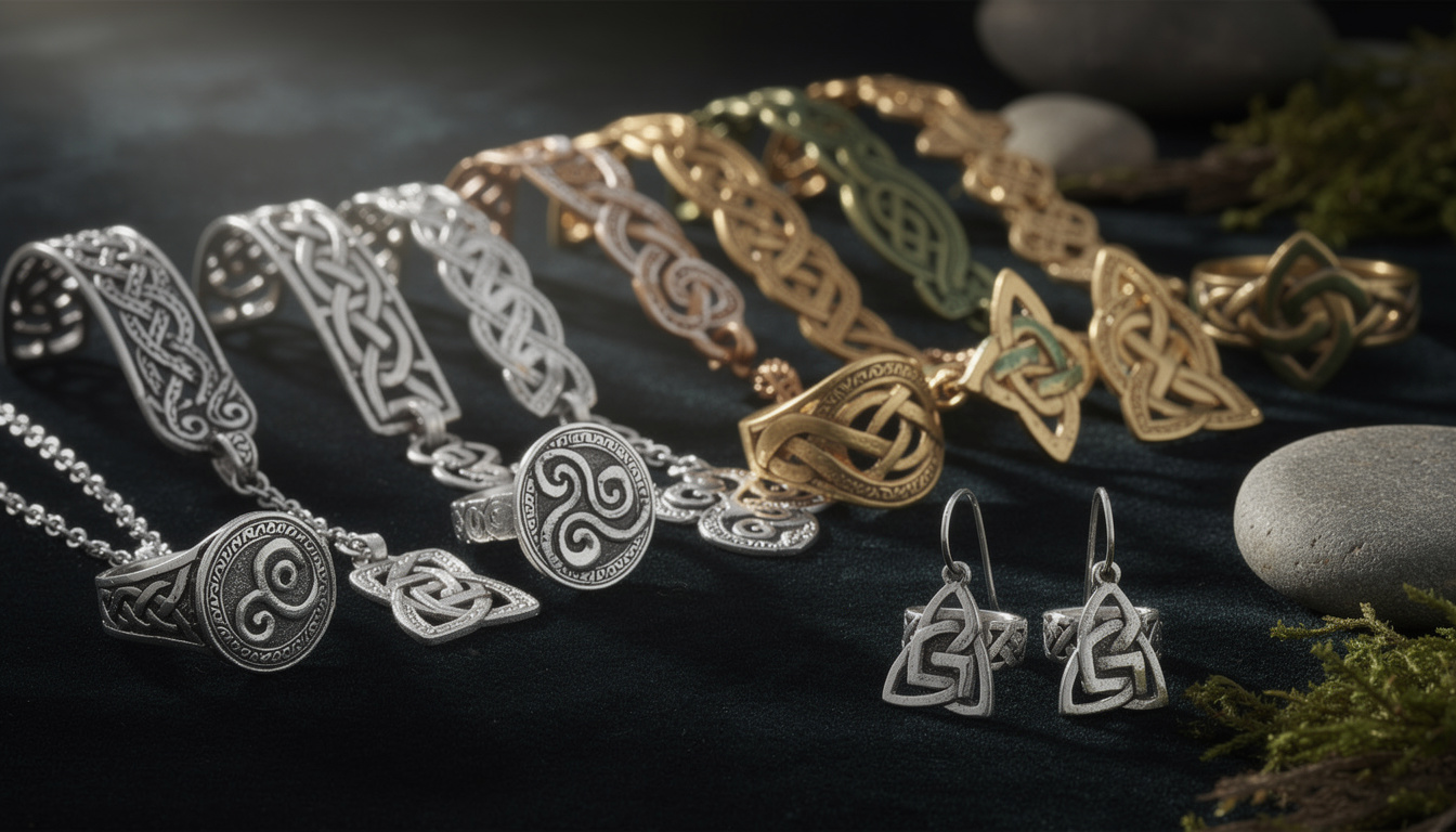 découvrez la signification profonde des nœuds et spirales ancestrales dans les bijoux celtiques, symboles d'éternité, d'harmonie et de protection.