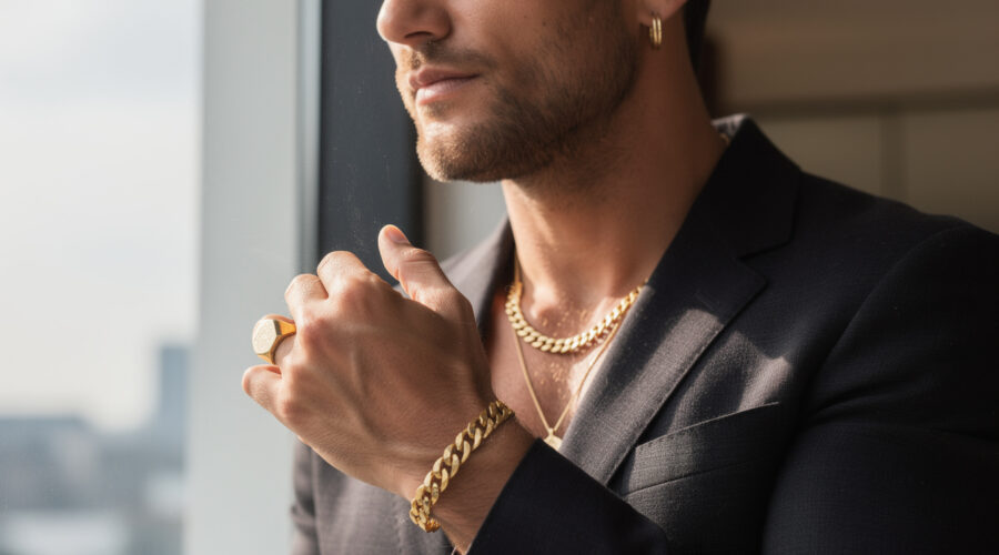 découvrez les bijoux en or pour homme incontournables en 2025, alliant styles virils et élégance pour sublimer votre look avec sophistication.