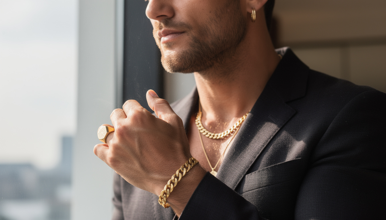 découvrez les bijoux en or pour homme incontournables en 2025, alliant styles virils et élégance pour sublimer votre look avec sophistication.
