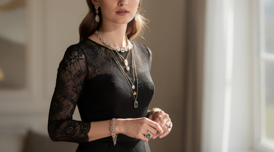 découvrez comment associer parfaitement vos bijoux avec une robe en dentelle noire pour un look élégant et sophistiqué. explorez nos conseils et idées de combinaisons incontournables.