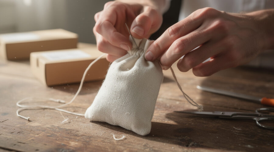 apprenez à confectionner une pochette en tissu écologique pour vos bijoux et adoptez un mode de vie responsable et durable.