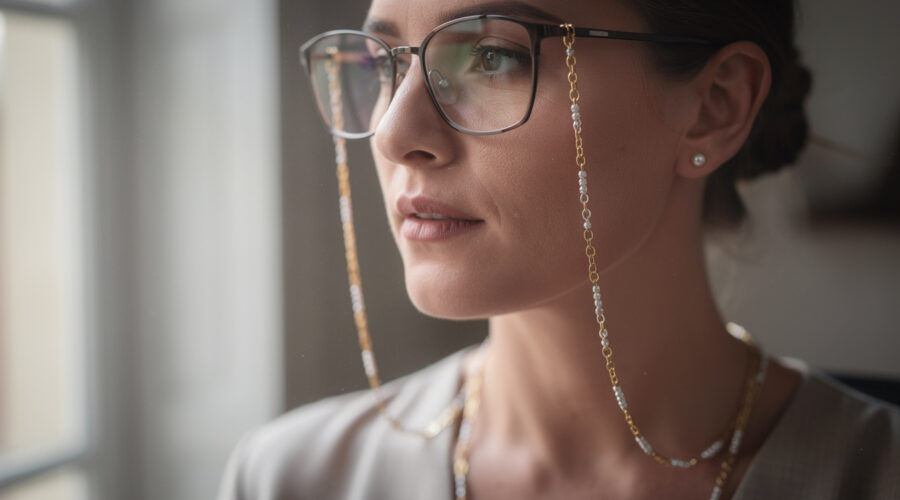 découvrez le cordon de lunette bijoux, l'accessoire idéal alliant praticité et élégance pour sublimer votre style au quotidien.
