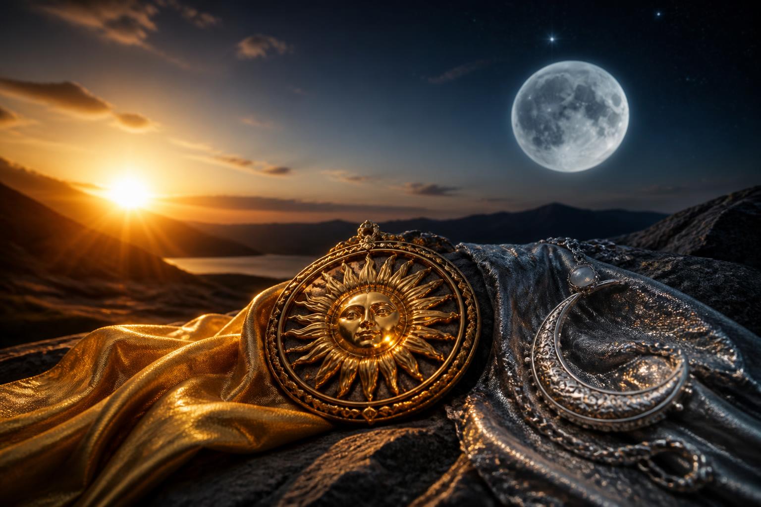 découvrez pourquoi l'or est symboliquement lié au soleil et l'argent à la lune, explorant leurs significations culturelles et mystiques à travers l'histoire.