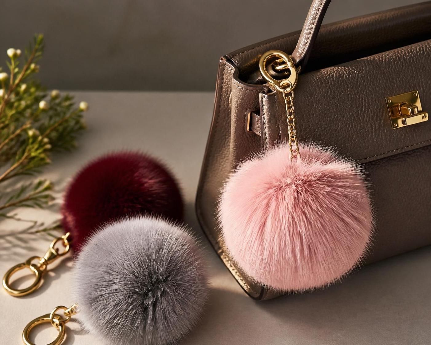 découvrez nos bijoux de sac avec pompon en fourrure, l'accessoire parfait alliant élégance et fantaisie pour sublimer votre style au quotidien.