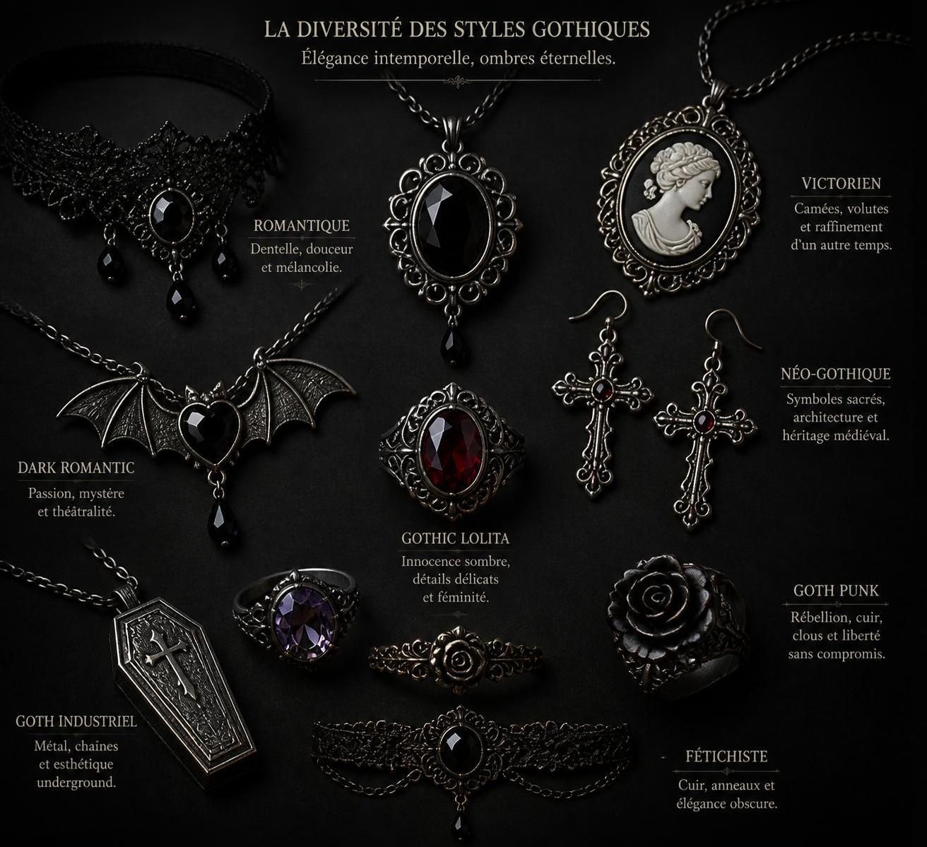 découvrez comment intégrer des bijoux gothiques à votre garde-robe quotidienne pour un style unique alliant élégance et originalité.
