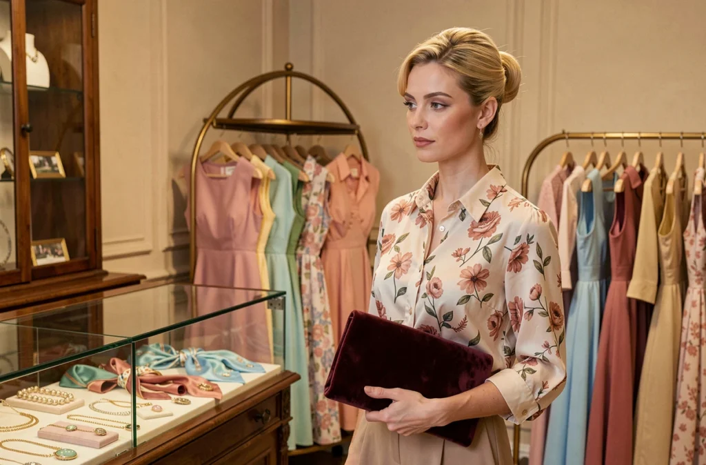 Boutique Coco Vintage dans le 6e arrondissement de Marseille avec robes rétro et accessoires vintage exposés